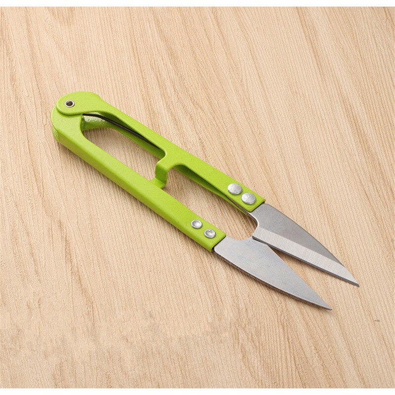 Suministros de costura cruzada, 10,5x2,5 cm de sastre de tijera, cortadora de hilo, línea de pescado, herramienta de bricolaje: Verde