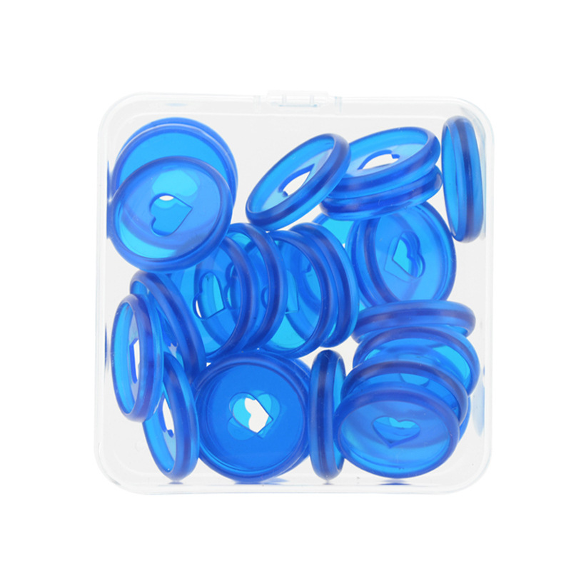30 szt. Dyski rozszerzające 28mm wielokolorowe pierścienie wiążące do notebooków i planistów: 30transparent blue