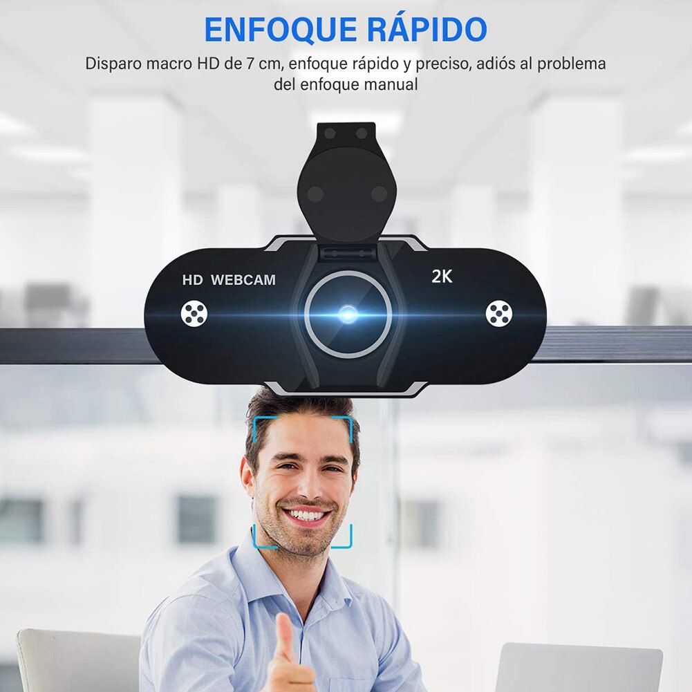 2K Full HD USB Webcam Video Online Teaching Conference Computer Web Camera