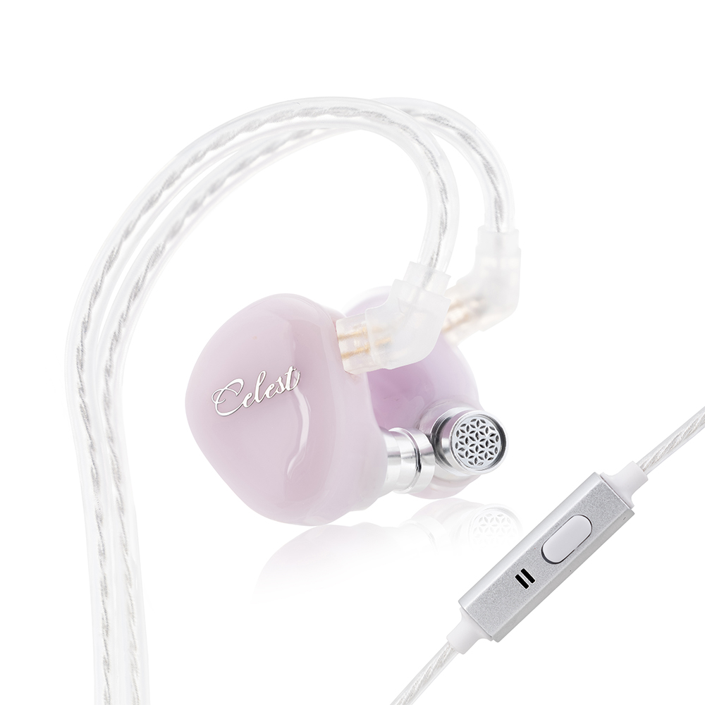 Kinera Celest Rue dans l'oreille écouteurs dynamique filaire casque de jeu avec Microphone câble casque Hifi IEMs sport écouteurs: Black