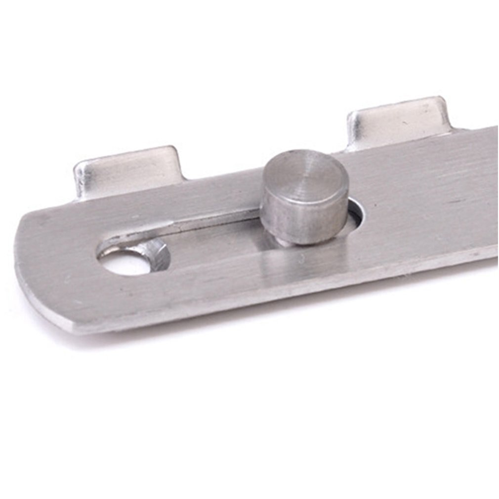 Stainless Steel Hasp Latch Lock Sliding Door For Window Cabinet Fitting Mounted Door Buckle Security Sliding Door Latch