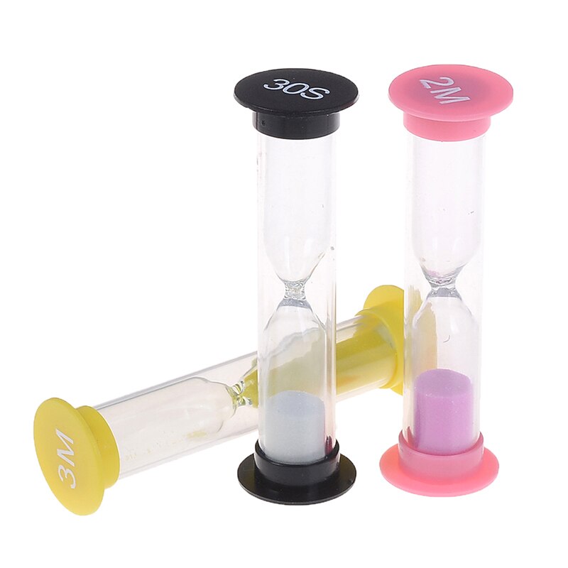 6pcs 30 s/1/2/3//5/10 minuten Kleurrijke Zandloper Zandloper Zand Klok Timers Zand timer