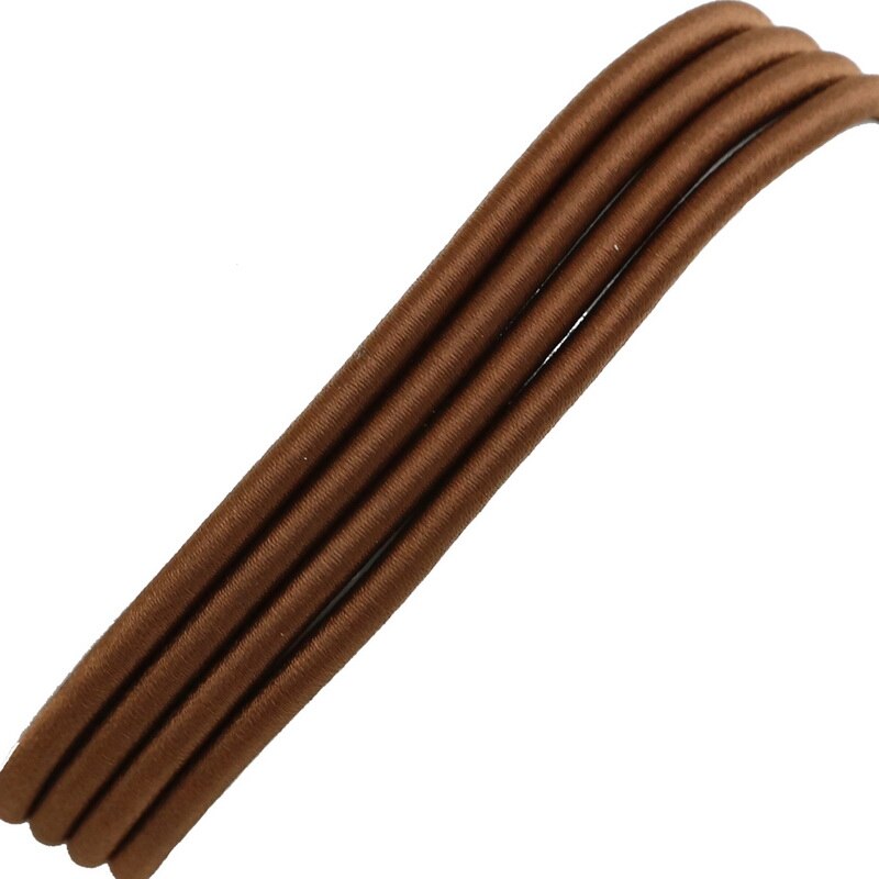 Product Zijde Sieraden Koord met Holle Rubber voor Sieraden Maken DIY Craft Accessoires Nceklace Armband Bevindingen 45 cm/lot: Brown