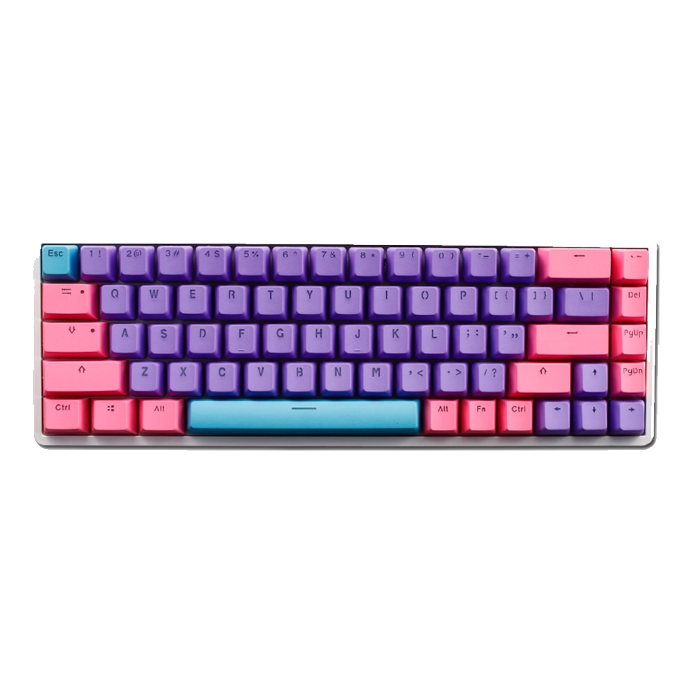 68 klawiszy klawiatura mechaniczna nasadki na klawisze z PBT dwukolorowe OEM MX PBT przezroczyste klawisze do Royal Kludge RK68/RK837/G68/RK855/RK87: 1