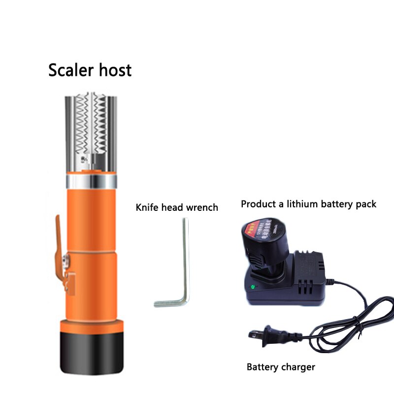 Electric Battery Scale Scraping Artifact Commercial Scraping Fish Scale Machine Killing Tools Stainless Steel Scraping To Scale