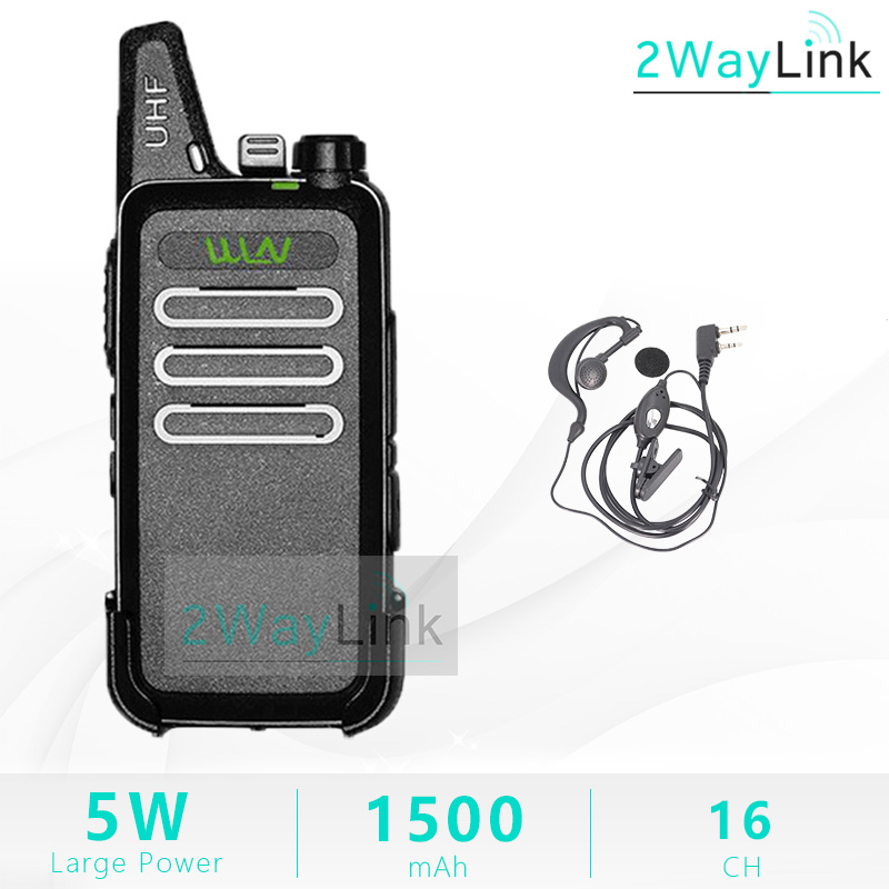 WLN KD-C1 Radio Mini Walkie Talkie UHF Handheld Zwei Weg Ham Radio 5W Mini Radio ZT-X6 RT22 Handliche talki walki BF-888S 888S KD-C2: B-Headset