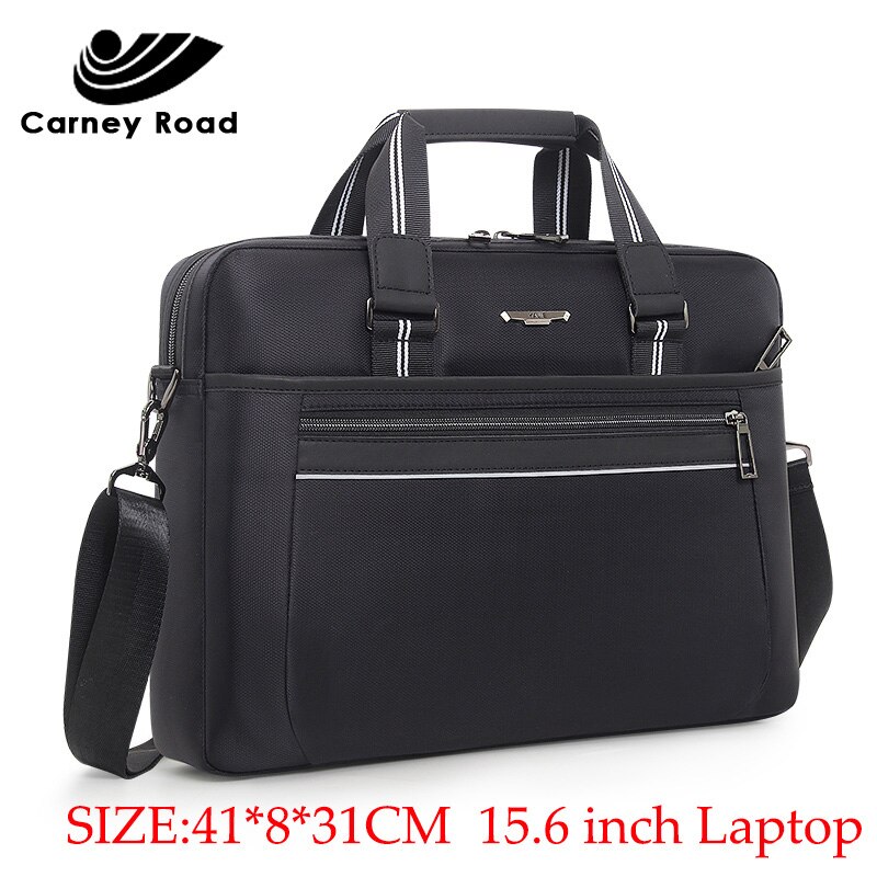 Merk waterdichte aktetas oxford 15.6 inch laptoptas casual heren handtas dagelijks dragen schoudertas