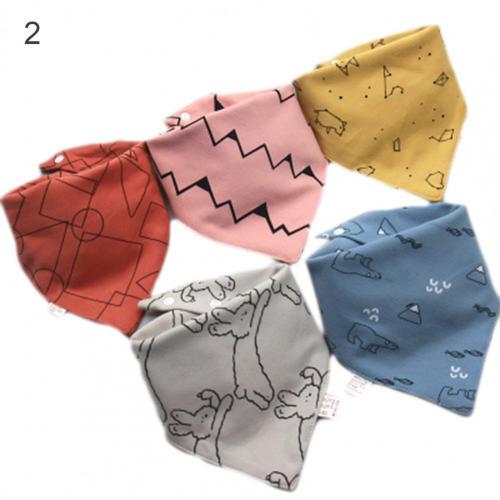 5Stck Speichel Handtücher Karikatur aufbringen Wasser Saugfähigen Doppel-schicht Baby Bandana Sabbern Lätzchen für Kleinkind Zubehör Baby: 2