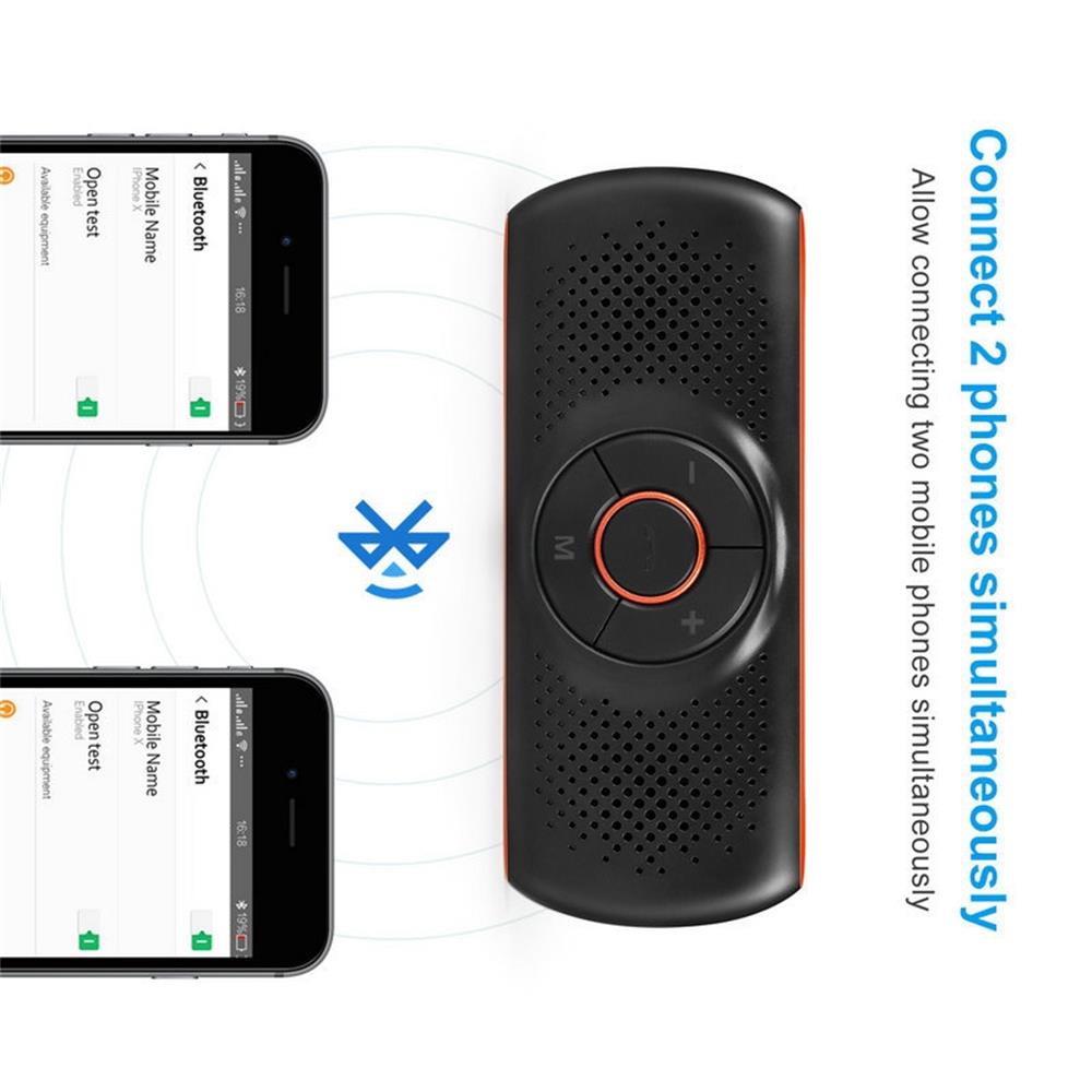 Hand Free Bluetooth for Cell Phone Car Kit ON Support Siri Google Assistant Voice Guidance Receiver for Car Handsfree Phone