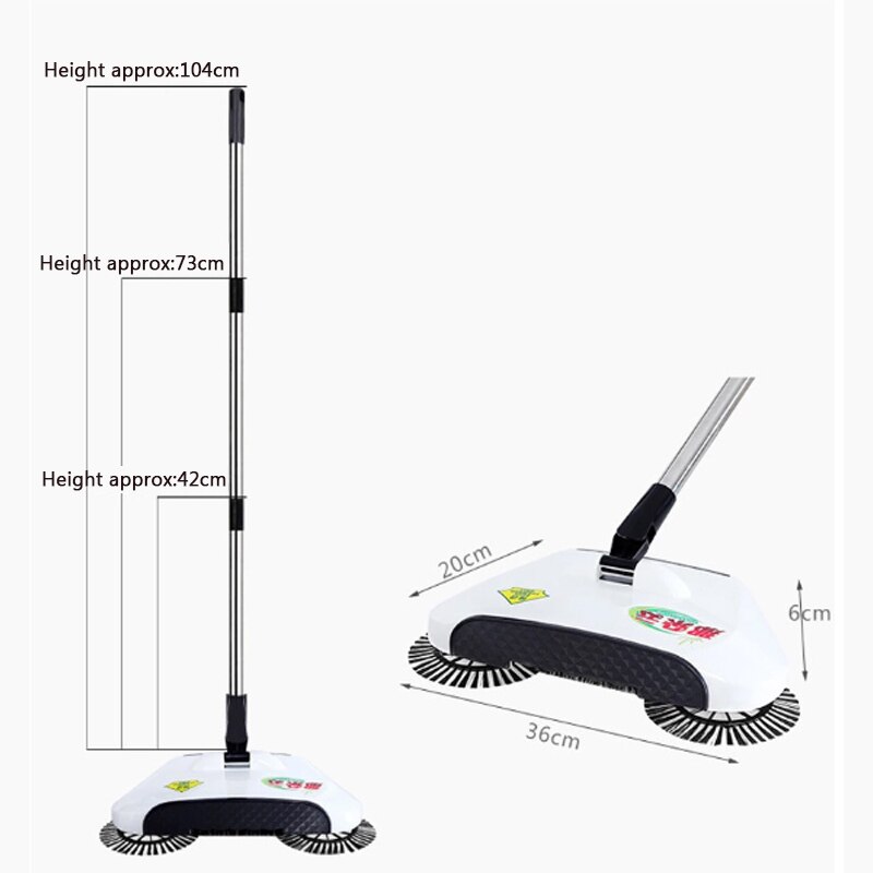 Máquina barredora de acero inoxidable para el hogar, recogedor con empuñadura, herramientas de limpieza para el hogar, Accesorios