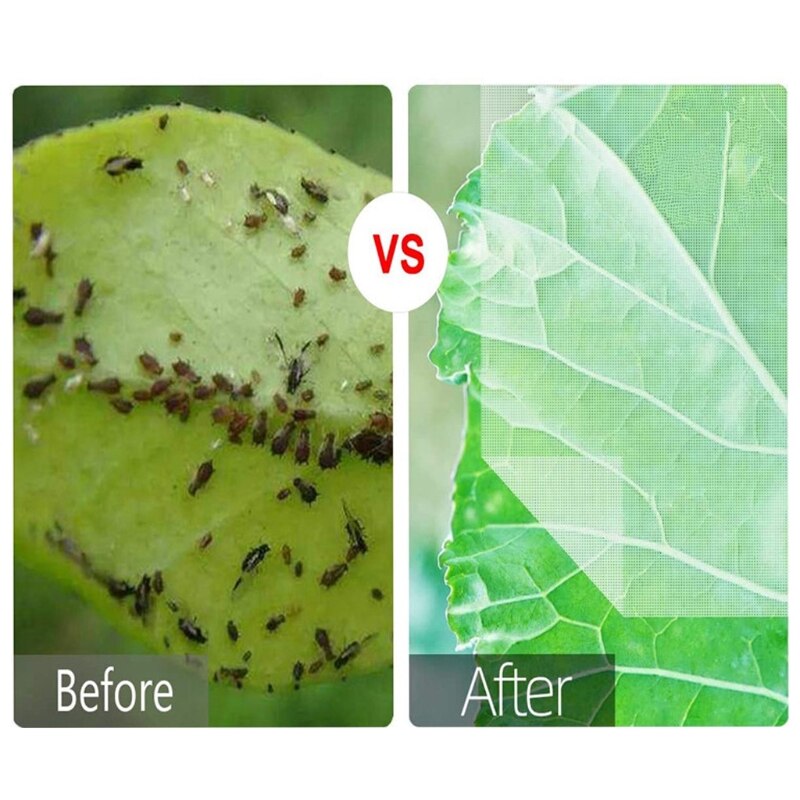 Red de barrera contra insectos para jardín, cubierta de planta con cordón, Red de barrera para aves, cubiertas de malla para árboles, plantas, frutas, flores y verduras