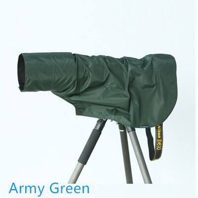 ROLANPRO telephoto lens rain cover, Tree branches pattern waterproof camouflage photography Rain Cover Raincoat Lens Rain Cover: green Raincoat XXS