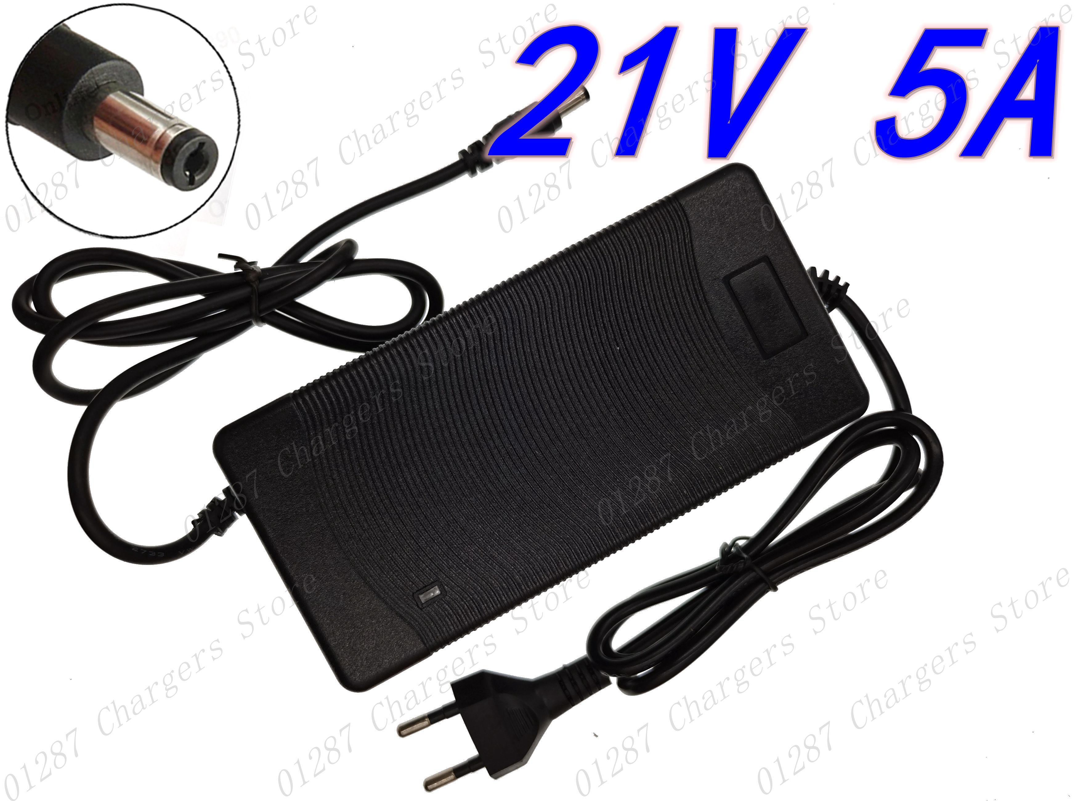 21V 5A lithium battery charger 5 Series 100-240V 21V 5A battery charger For lithium battery with LED light shows charge state