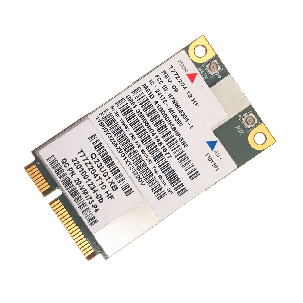Gobi3000 MC8355 FRU 60Y3257 GPS 3G WWAN Card for W530 T430 X230 T430 L420 L530 T420i L430 X220 MC8355 x230i