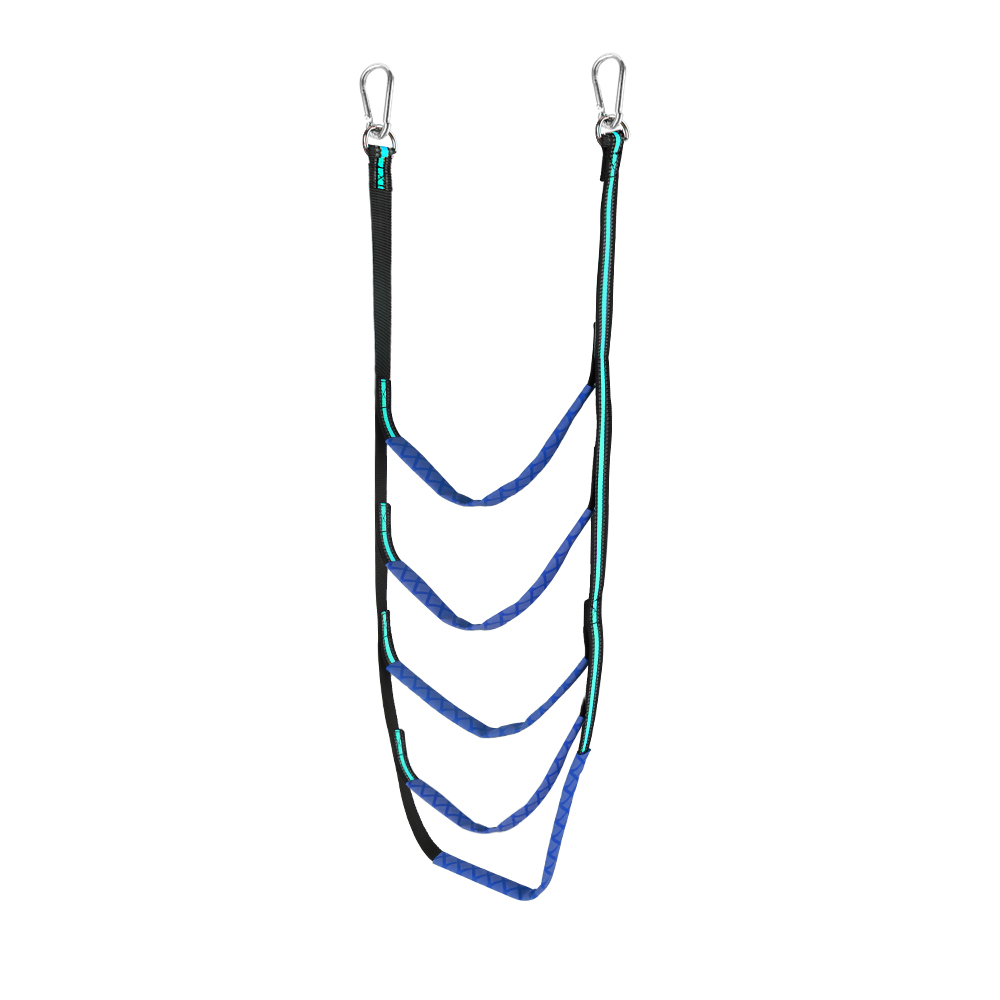 Launching Ladder Boat Folding Ladder Portable Yacht Boat Side Hanging Ladder 3/4/5 Step Boat Rope Ladder Boarding Soft Ladder: PURPLE