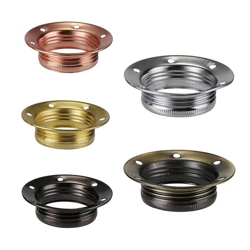 Portalampada a portato E27 Vintage ▾ fai-da-te base per lampadina a sospensione industriale con anello Portalampada adattatore per attacco a vite retrò