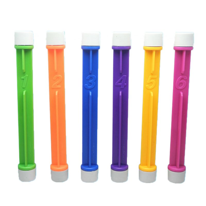 6 Pcs Colorful Swimming Pool Diving Stick Toy Sinking Underwater Fun Toys Dive B36E