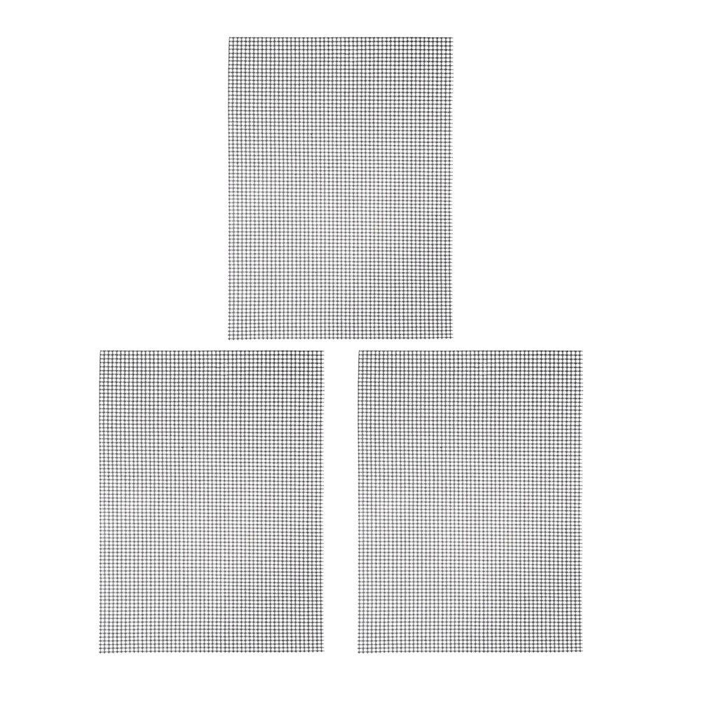 1 Pcs BBQ Grill Mesh Mat Reusable Sheet Resistant Non-Stick Barbecue Bake: White