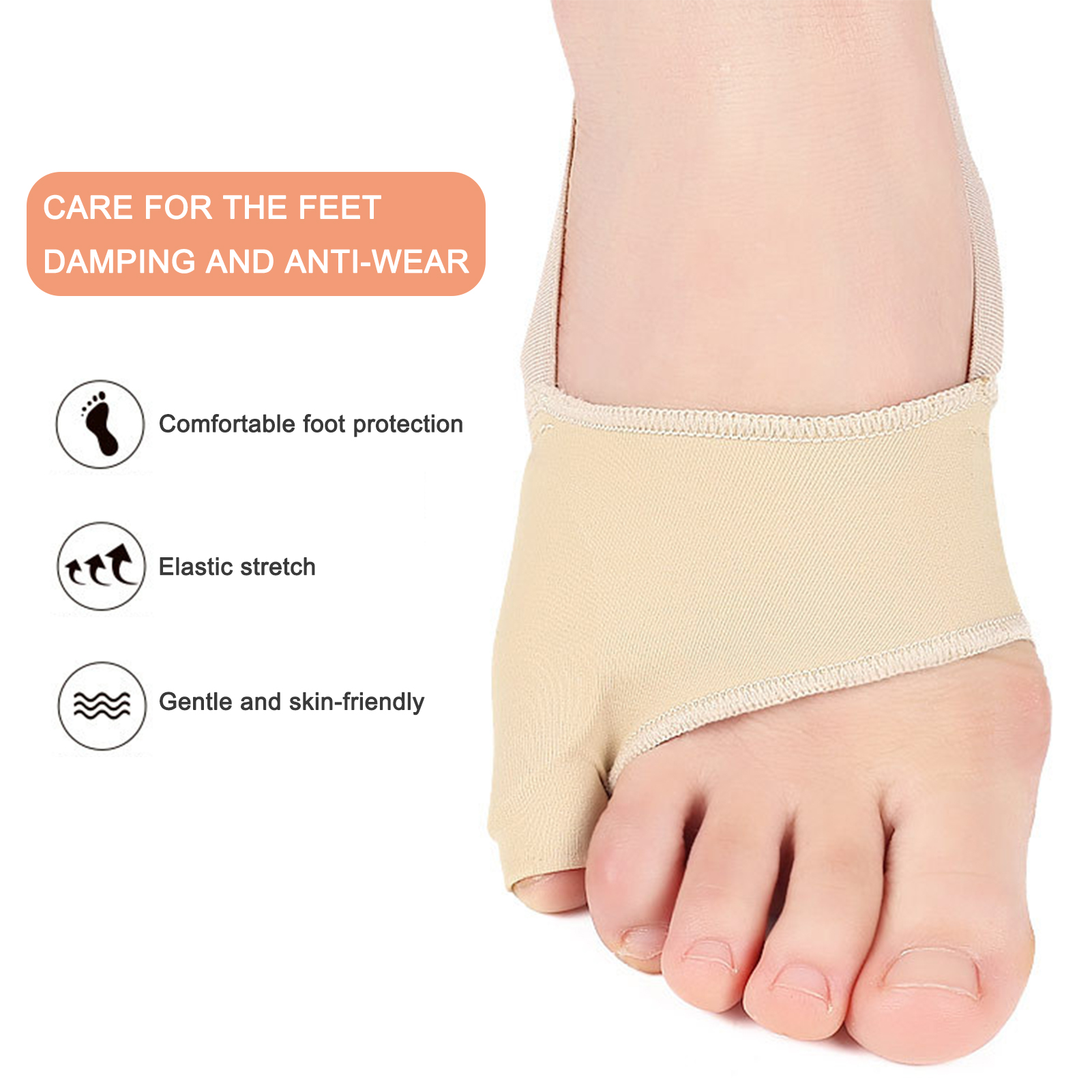 Séparateur de pieds pincés, 1 paire, ajusteur de manche, Correction du petit orteil, soin du teint de la peau S L