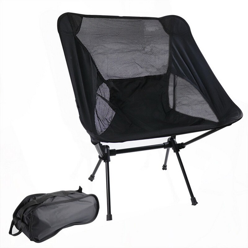 Camping opvouwbare stoel, maximale belasting, draagbare lichtgewicht stoel voor kantoor, thuis, wandelen, picknick, 150kg strandstoelen, buitenstoelen voor vissen: 7
