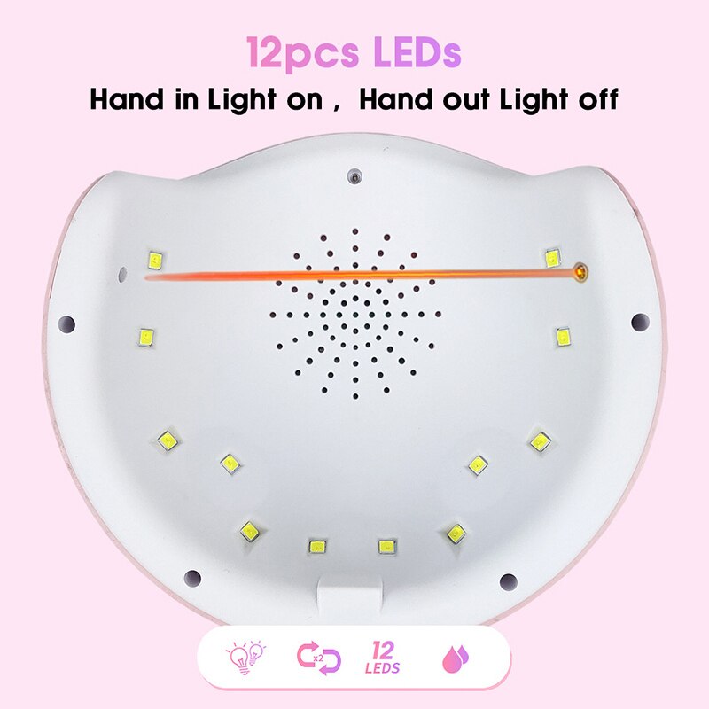 Ster 6 Nail Droger Uv Nagels Lamp Voor Manicure Droog Nail Drogen Gel Ijs Polish Lamp 12 Led Auto Sensor 30 S 60 S 90 S Nail Art Gereedschap