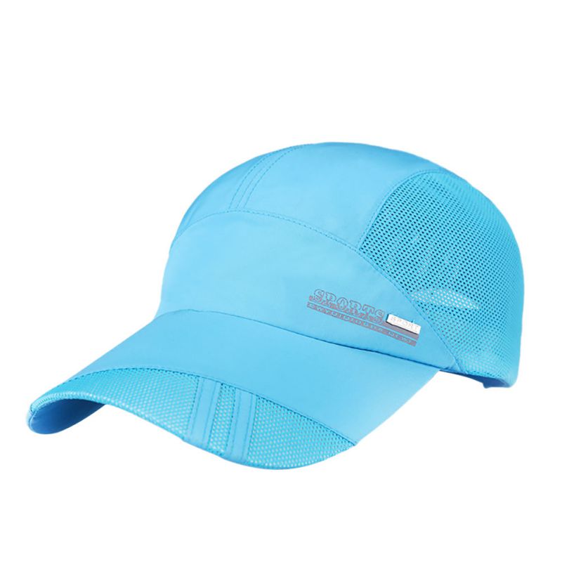 Hoed Cap Mannen Snel Droog Sport hoed Verstelbare pet chapeu Brief mesh mannen caps Voor Running Wandelen: QL