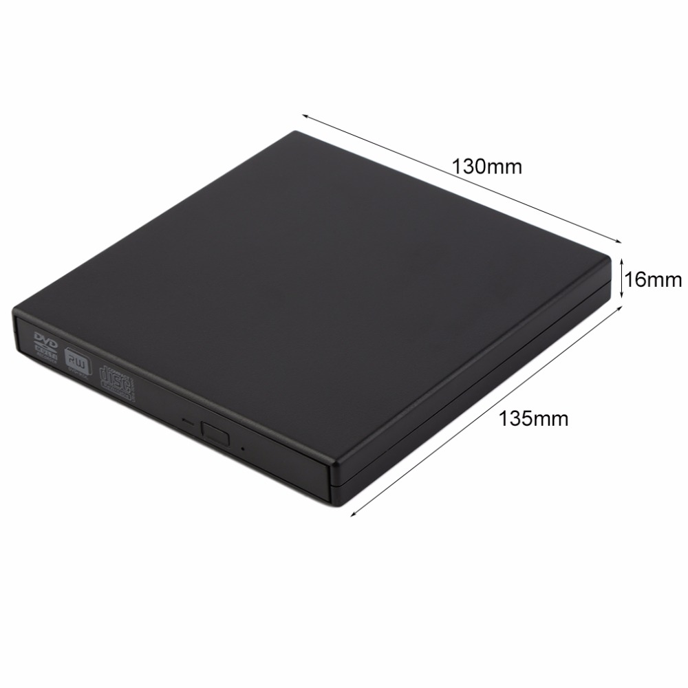 USB 2.0 External CD+-RW DVD+-RW DVD-RAM Burner Drive Writer For Laptop PC