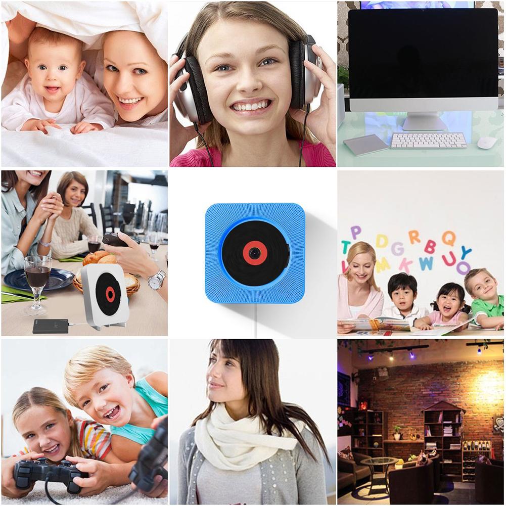 Kabel-Trekken Schakelaar Wandmontage Cd Speler Draagbare Bluetooth Muziek Speler Met Afstandsbediening Kabel-Trekken Schakelaar