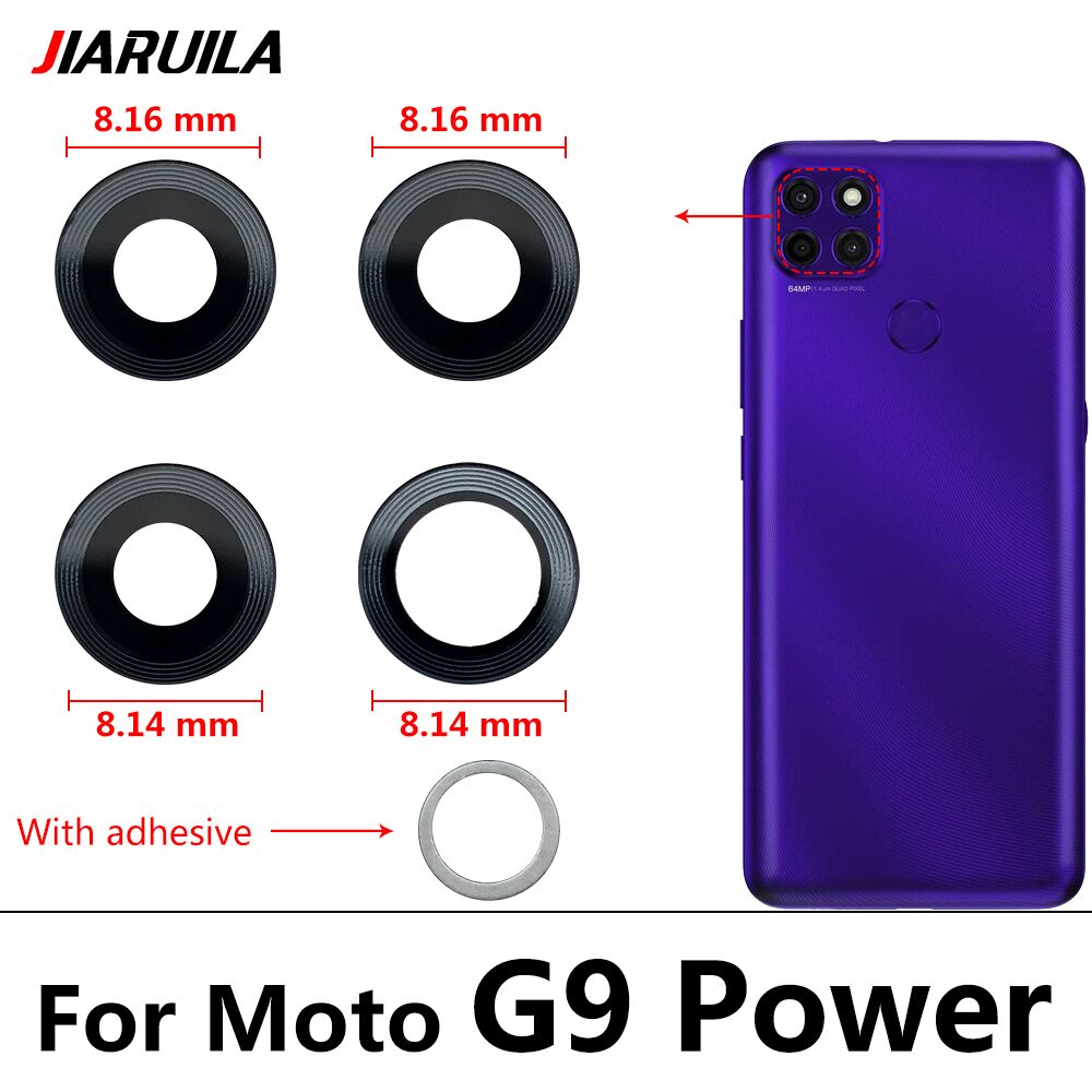 Vitre Arrière De Caméra Pour Motorola Moto G30 - Lentille Photo De Rechange En Gris
