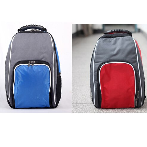 Mochila térmica para piquenique, bolsa térmica espessa, azul/vermelho, para entrega de alimentos