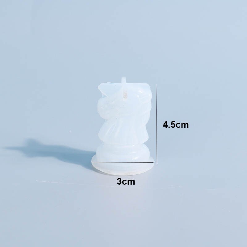 Chess Resin Molds 3D International Chess Piece Silicone Molds Resin Casting UV Epoxy Molds for DIY Crafts Chess Jewelry Making: Knight