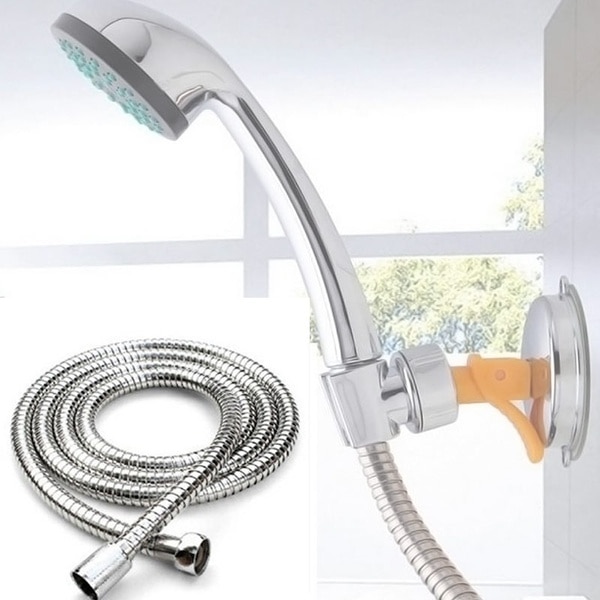 1 st flexibel duschslang 1m/1.5m/2m vvs-slangar rostfritt stål krom badrumstillbehör vattenhuvud duschmunstycke