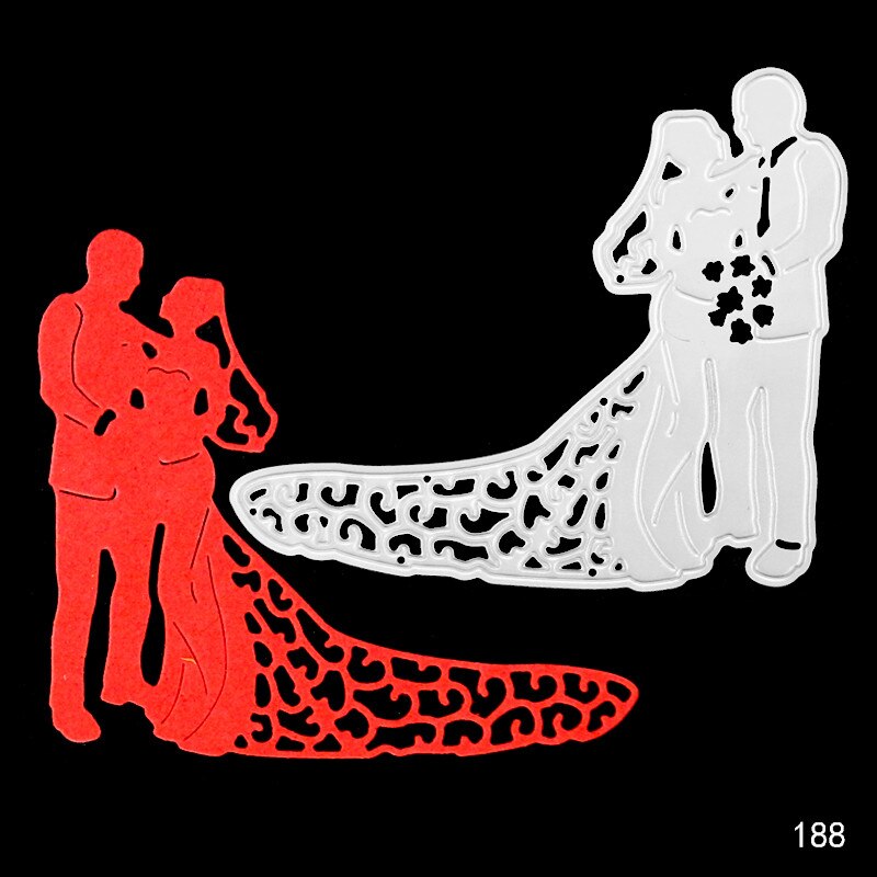 DIY Romantic Wedding Decoration cutting dies stencils embossing card for scrapbooking card album decorative metal crafts.: Dies-188