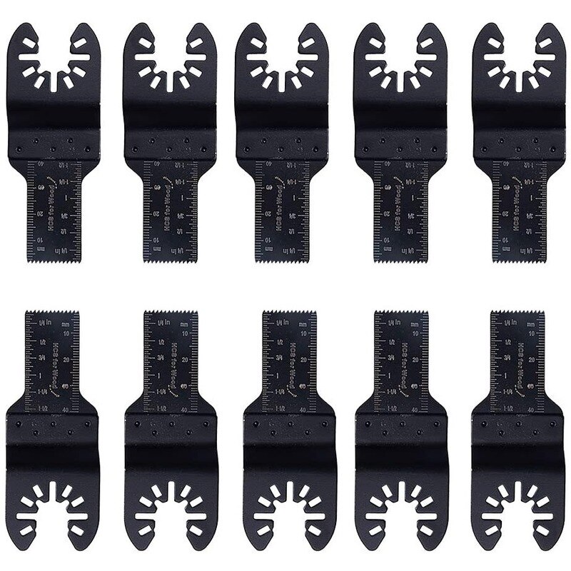 10 Stuks 10/20Mm Universal Multi Gereedschap Zaagblad Oscillerende Blade Multi Tool Voor Snijden Hout Plastic Kit: 20mm