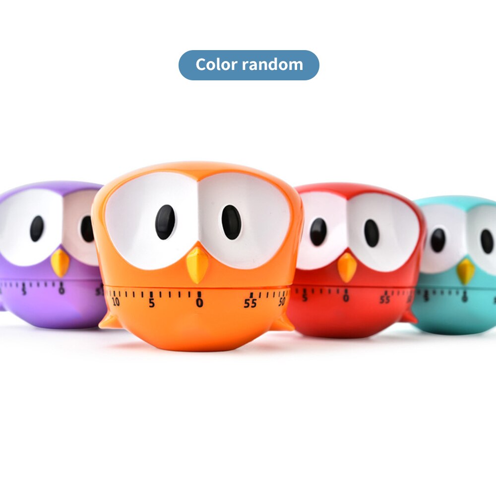 Plastic Leuke Uil Cartoon Keuken Timers Koken Mechanische Home Decor Timer Schakelaar Te Gebruiken Koken Tool Countdown Timer