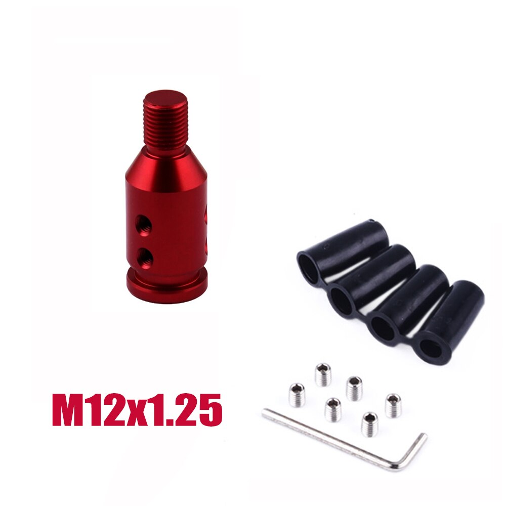 RASTP-JDM Racing Universal Aluminum Shift Knob Adapter Fit for Non Threaded Shifter Auto shifters M12x1.25mm/M10x1.5mm RS-SFN057