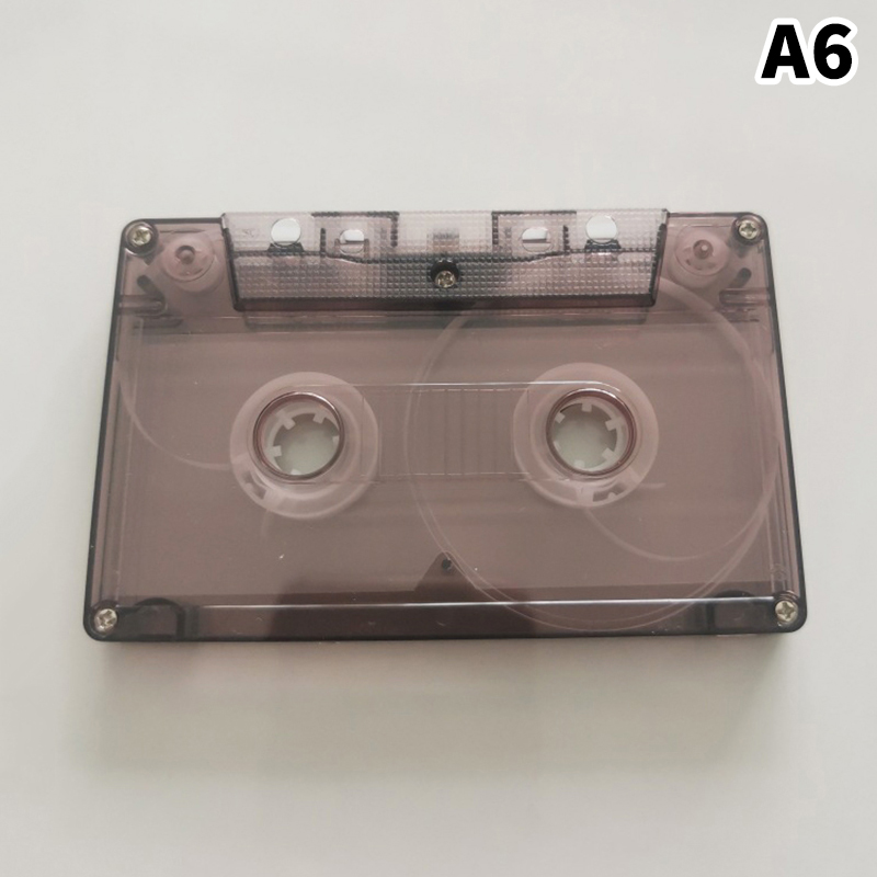 Popular Cassette Tape Transparent Storage Box Audio Magnetic Recording Blank Tape Case Dustproof Box 1Pc: army green
