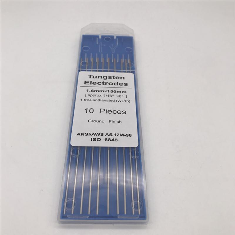 10pcs/1 Bag TIG Welding Tungsten Electrodes 1.5% Lanthanated WL15 Tungsten Electrode Welding Rods