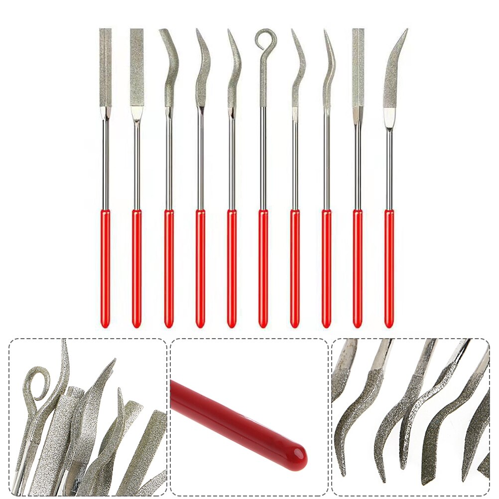 10Pcs Handcrafts Shaping Files Wood and Metal Work DIY File Carving Grind Tool