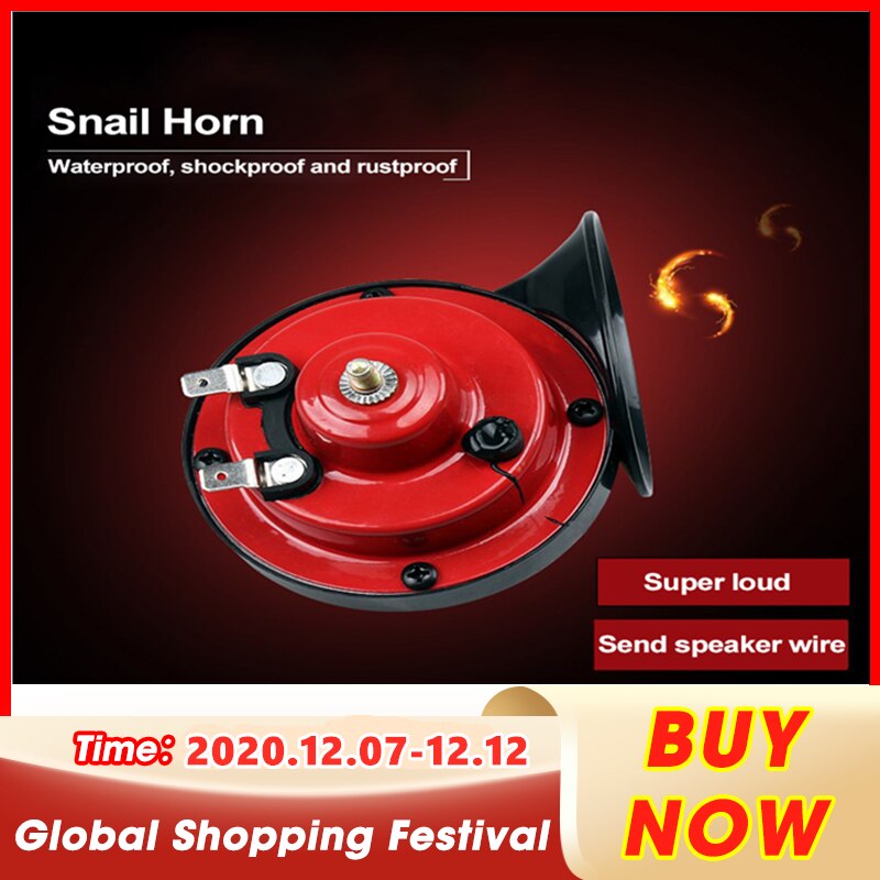 Claxon de coche Universal de 300 DB, bocina fuerte de 12V para vehículo eléctrico, bocina de caracol, bocina de aire, Claxon multitono, 2 uds.