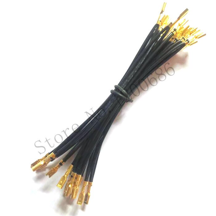 20AWG 12Cm Uit Elkaar 2.8Mm 30 Daisy Geketend 110 Quick Connectors Kabelboom Arcade Drukknop Micro Switch grond Draad