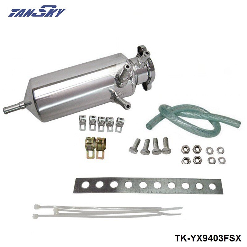 Racing Universal Radiator Alloy Coolant Swirl Pot Breather Air Separator Tank Engine Coolant Catch Can TK-YX9403FSX