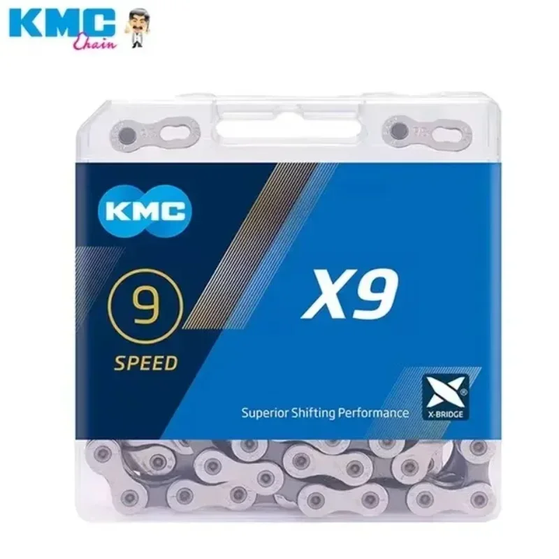 KMC X8 X9 X10 X11 X12 EL SL Cadena de bicicleta de carretera/MTB 8v 9v 10v 11v 12v 118L 126LB cadena de bicicleta con enlace rápido para SHIMANO SRAM