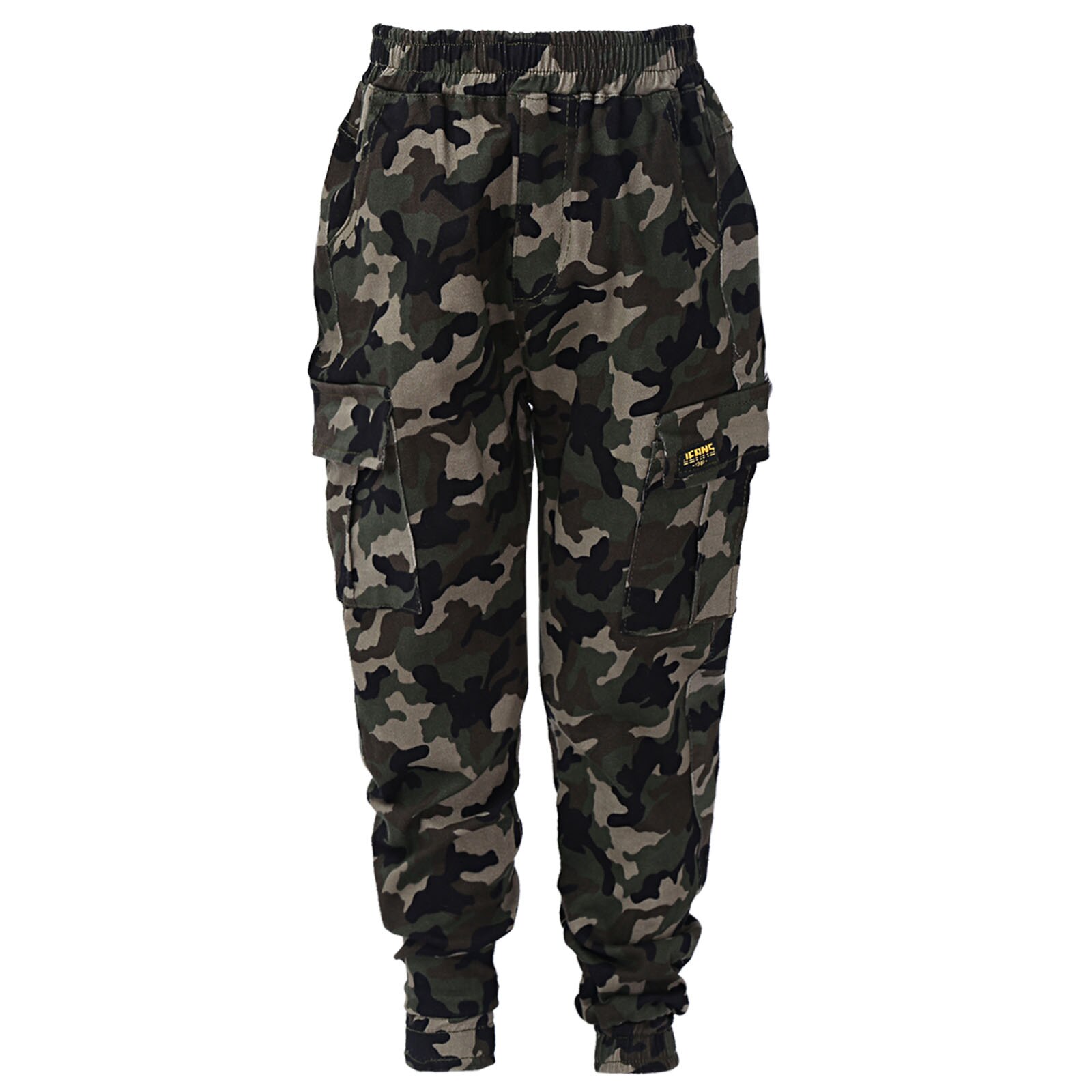 Boys Pants Camouflage Cargo Pants Casual Hip Hop Sport Pants Kids Trousers for Youth Teens Workout Children Sportswear: Camouflage ArmyGreen / 12