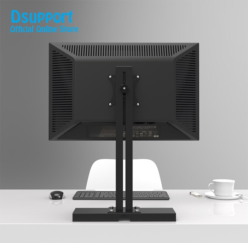 L127 Full Rotation 13"-27" single Screen Monitor Holder LCD TV Mount Desktop Stand Base