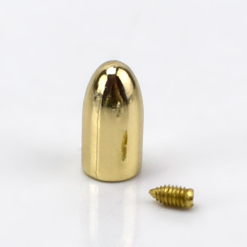 10 stücke Metall Kabel sperren-Stopper Kleidung Seil sperren Clips Schnur Ende Schnürsenkel Klemme DIY Kleid Paracord Schuhe Zubehör: lightgold
