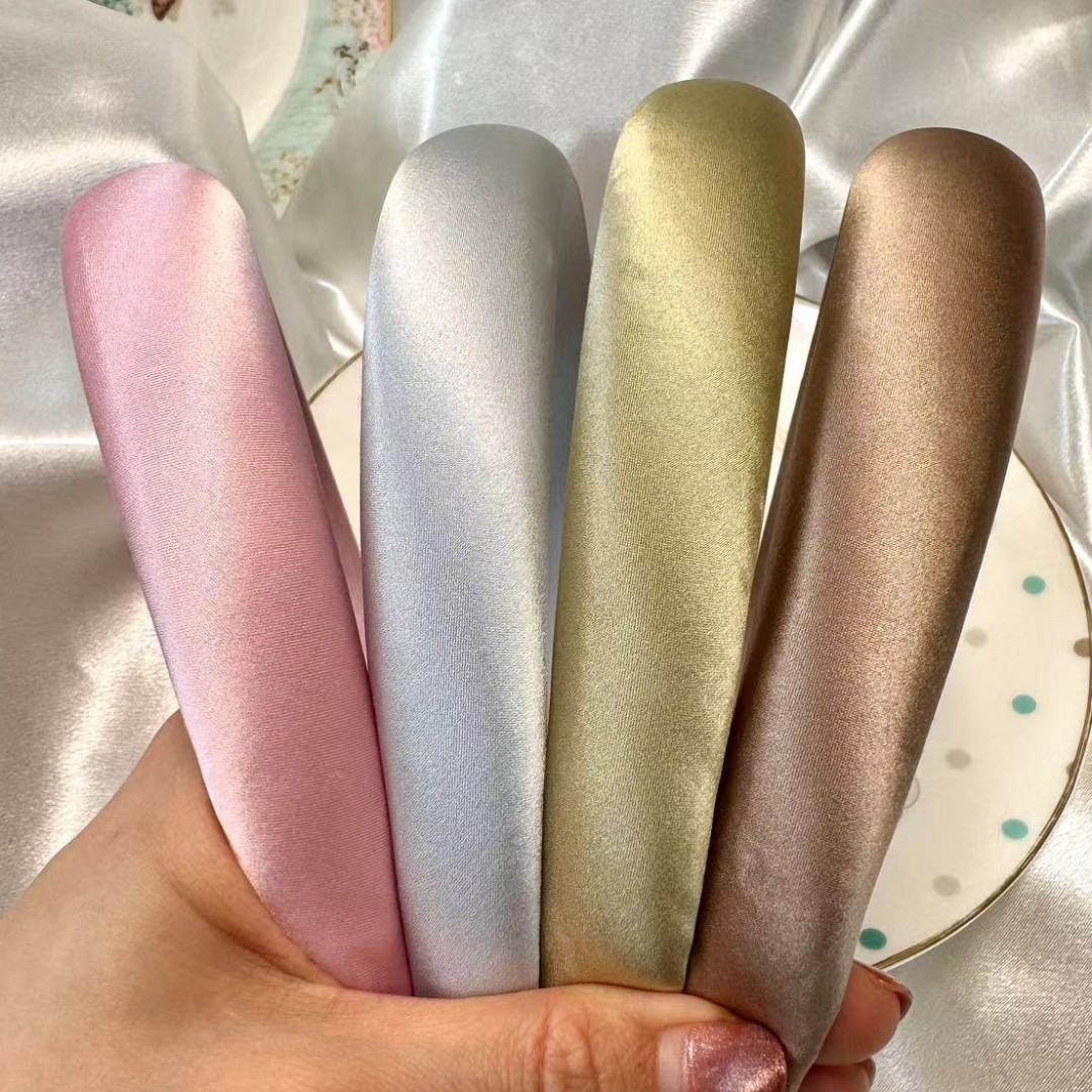 100% faixas de cabelo de seda amoreira esponja aros de cabelo para mulheres impressão geométrica melhores acessórios de cabelo moda artesanal