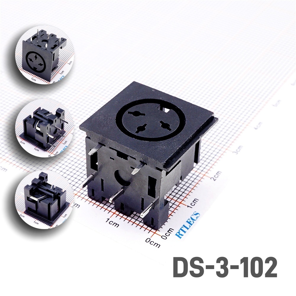 Enchufe Din con orificios pasantes de ángulo recto, enchufe hembra de 13 Pines, 2, 3, 4, 5, 6, 7 y 8 posiciones, SDS-J, DS, 2A, 110V, receptáculo Circular