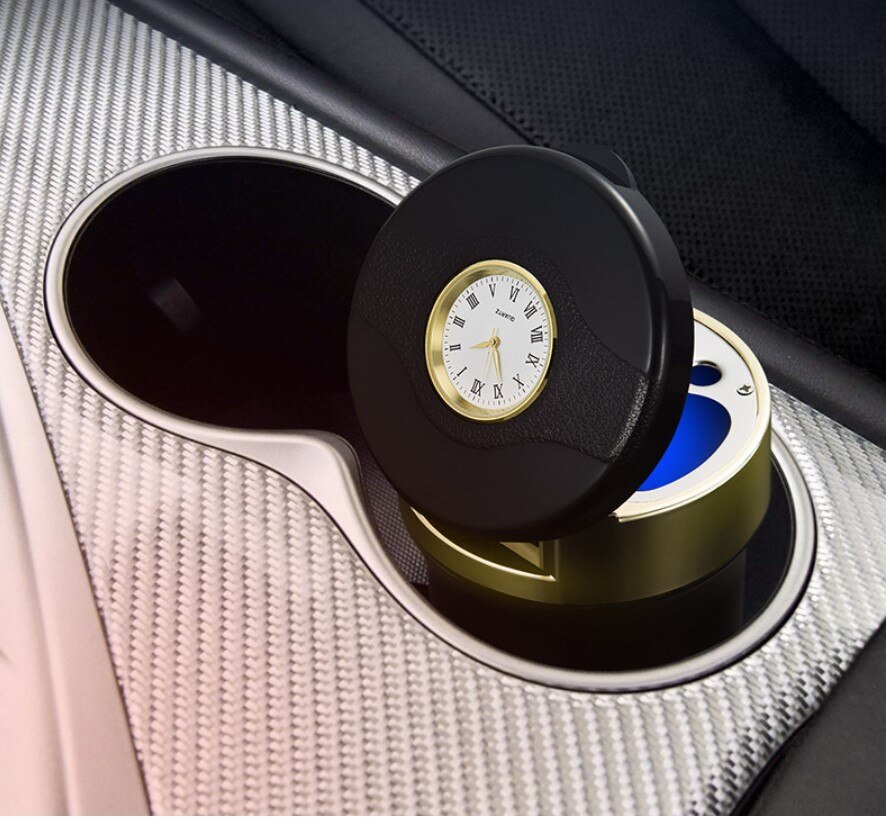 auto di alta Qualità portato Posacenere tazza titolare con Orologio per Skoda Octavia A5 A7 superbo Fabia rapido yeti Kodiaq 2018 2019 Accessori