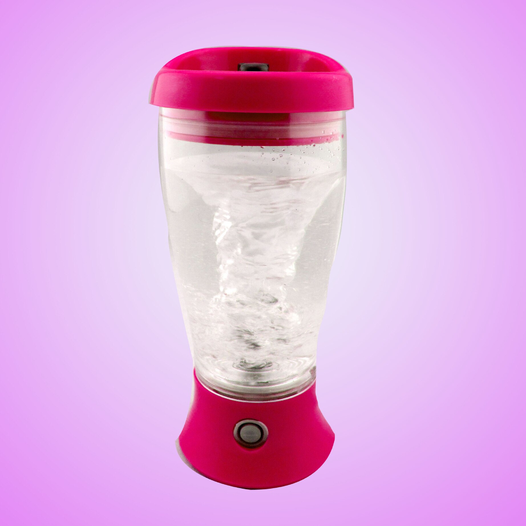 Draagbare Elektrische Shaker Blender Juicer Vortex Mixer Cup Eiwit Melk Drink Water Mengen Fles Mok W/Lekvrije deksel 350 Ml: rose red